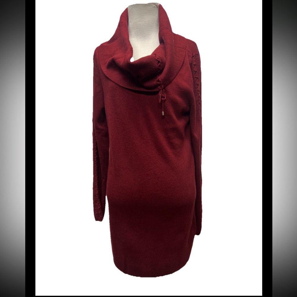 White House Black Market Cowl Neck Tunic Sweater Dress Womens